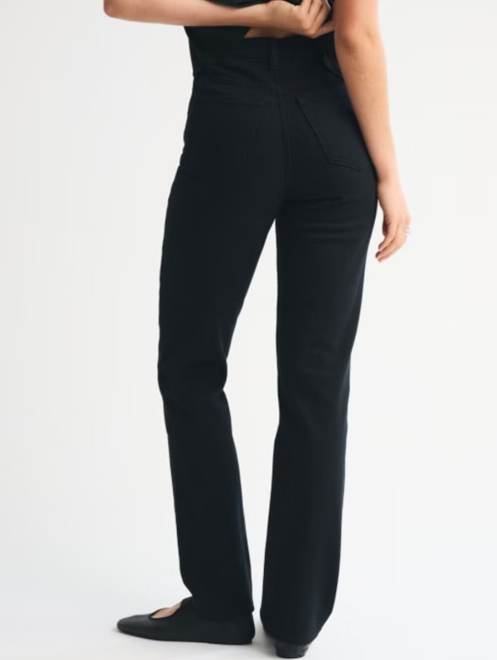 NWT Abercrombie & Fitch Ultra High Rise '90s Straight Jeans Sz 27 4L Black - Picture 4 of 14